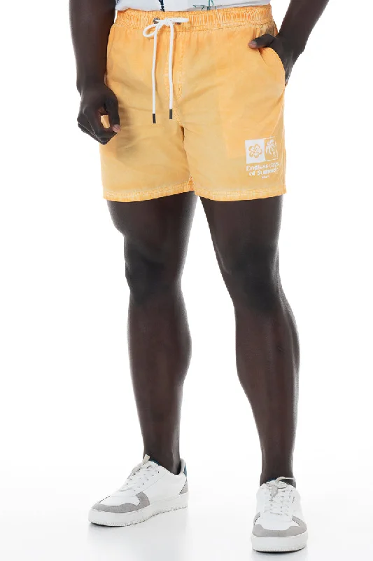 Custom Shorts for Emergency Workers-Dirty Dye Pool Shorts _ 153889 _ Ochre