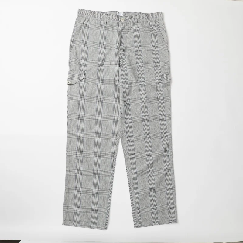 Custom Snow Pants-E-Z Cruz : glen check plaid grey pa-050 "Dead Stock"