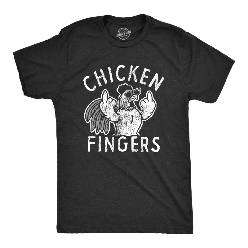 Custom T-Shirts with Nature Designs-Chicken Fingers Men's T Shirt