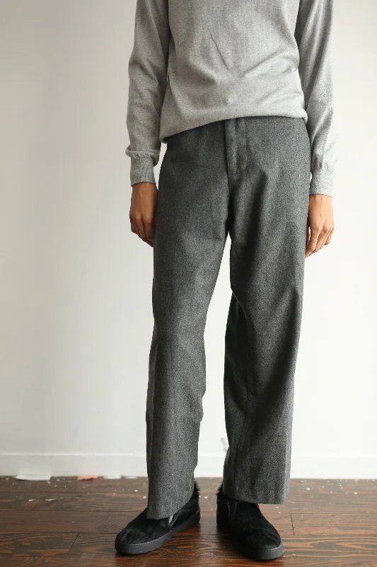 Custom Adjustable Pants-90's "OLD GAP" WOOL STRAIGHT TROUSERS