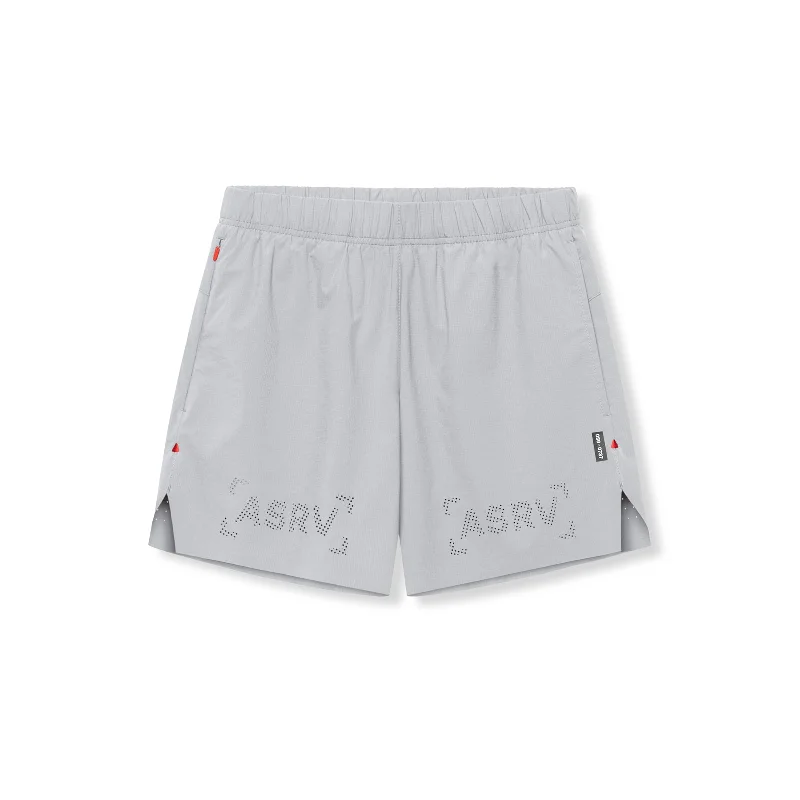 Custom Shorts for Long Flights-0737. Ripstop 6" Perforated Short - Slate Grey