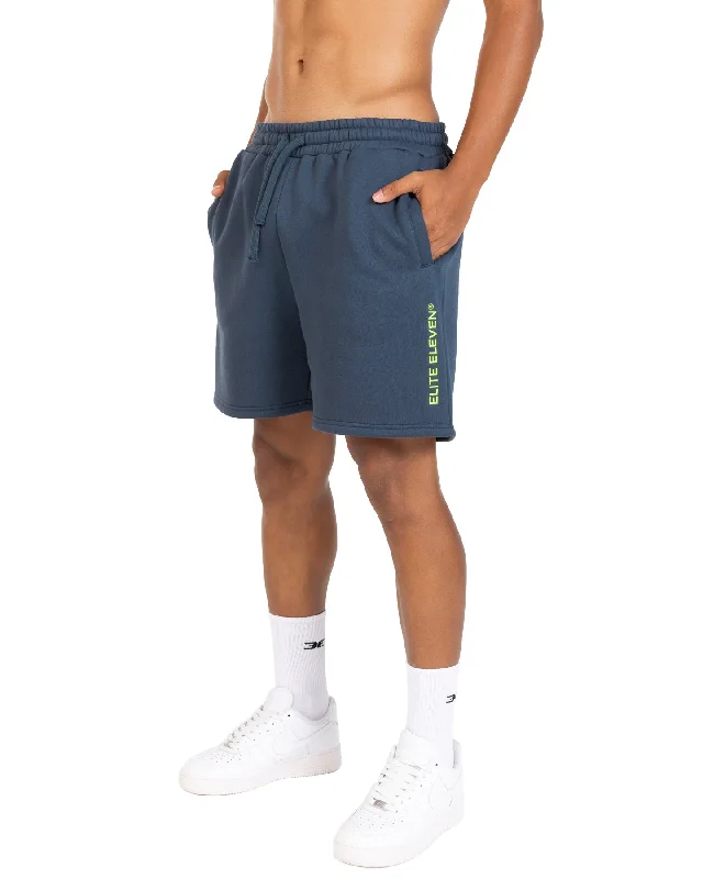 Custom Shorts with Zippered Pockets-Men's Registered Shorts - Navy