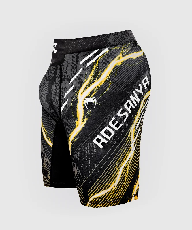 Custom Shorts for College Events-UFC Unrivaled by Venum Israel Adesanya Unisex Vale Tudo Short - Black