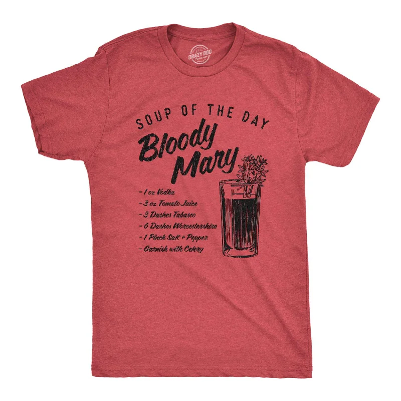 Custom T-Shirts for Animal Lovers-Soup Of The Day Bloody Mary Men's T Shirt