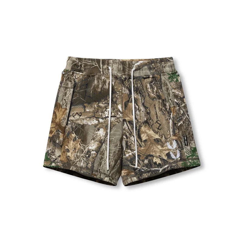 Custom Athletic Shorts-0867. Tech-Terry™  Sidelock Sweat Short - Realtree® Camo "Stacked Wings"