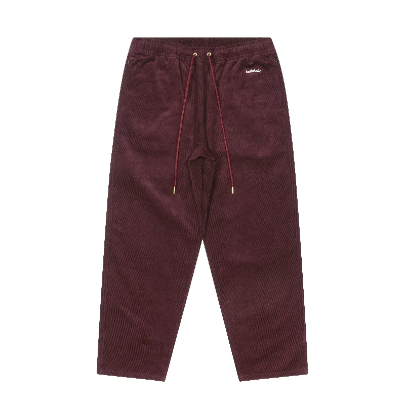 Custom Statement Pants-Logo Corduroy Pants (bordeaux)