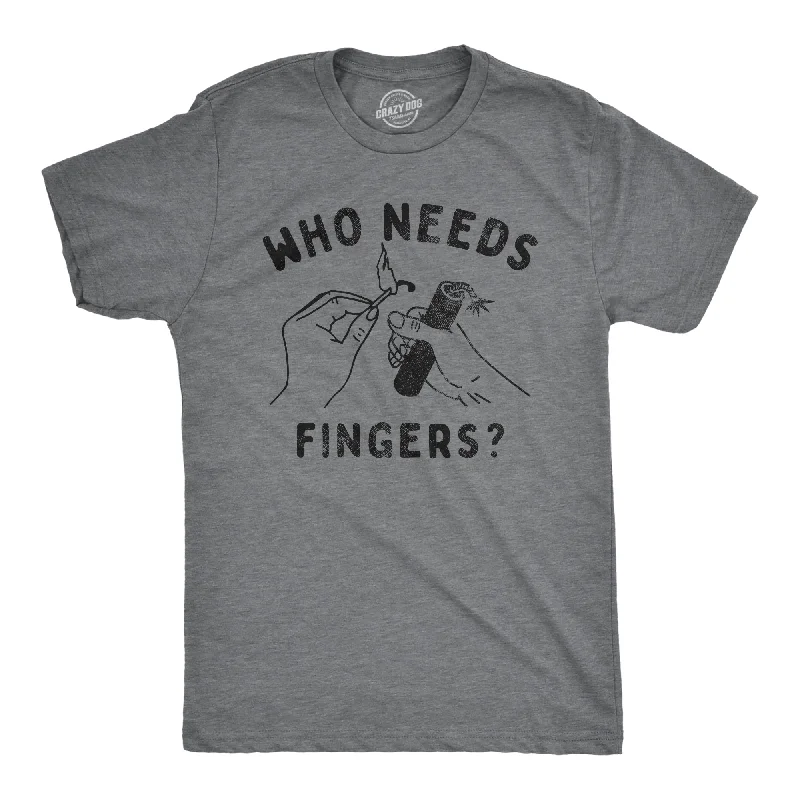 Custom T-Shirts for Corporate Gifts-Who Needs Fingers Men's T Shirt