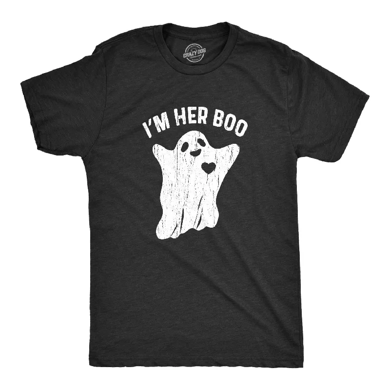 Custom T-Shirts for Hiking Adventures-I'm Her Boo Men's T Shirt