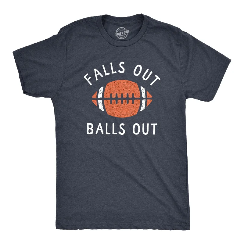 Custom T-Shirts for Runners-Falls Out Balls Out Men's T Shirt