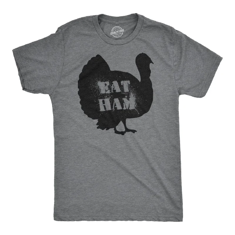 Custom T-Shirts for Family Gatherings-Eat Ham Men's T Shirt