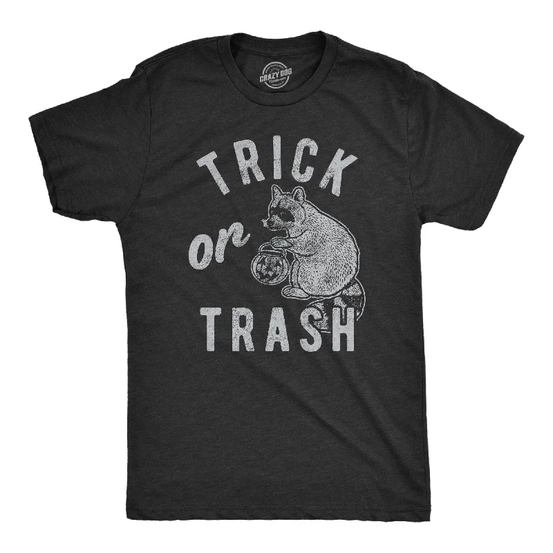 Custom T-Shirts for Pet Owners-Trick Or Trash Men's T Shirt