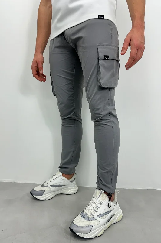 Custom Eco-Friendly Pants-Capo ACTIVE Cargo Pant Toggle - Mid Grey