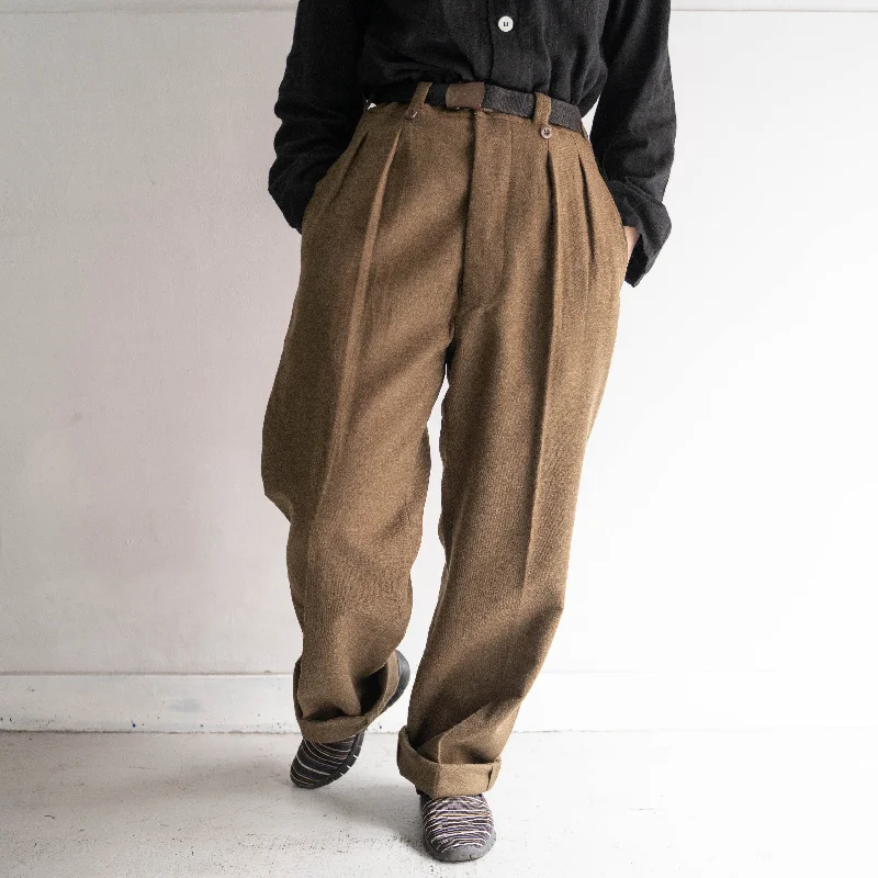 Custom Tailored Fit Pants-1950-60s French military m52 wool pants 'dead stock' "size34"