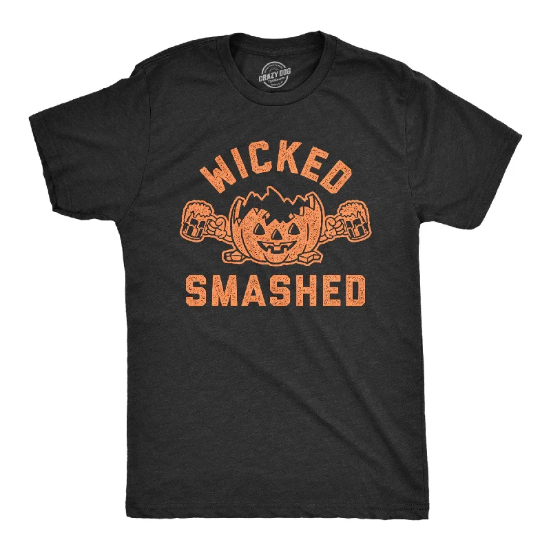 Custom T-Shirts for Streetwear Styles-Wicked Smashed Men's T Shirt