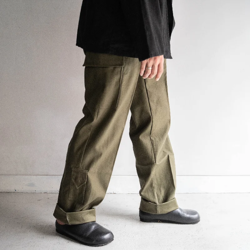 Custom Lounge Pants-1970-90s Dutch military knife pocket cargo pants 'dead stock'