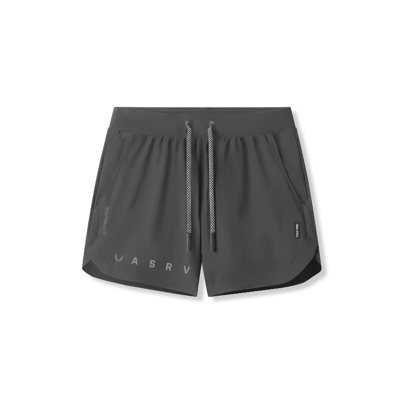 Custom Shorts for Retail Workers-0751. Tetra-Lite® 5" Linerless Short - Space Grey "Reflective Classic"