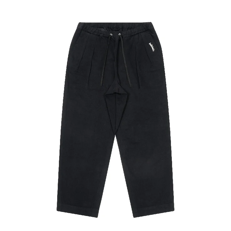 Custom Cuffed Pants-Logo Cotton City Pants (black)