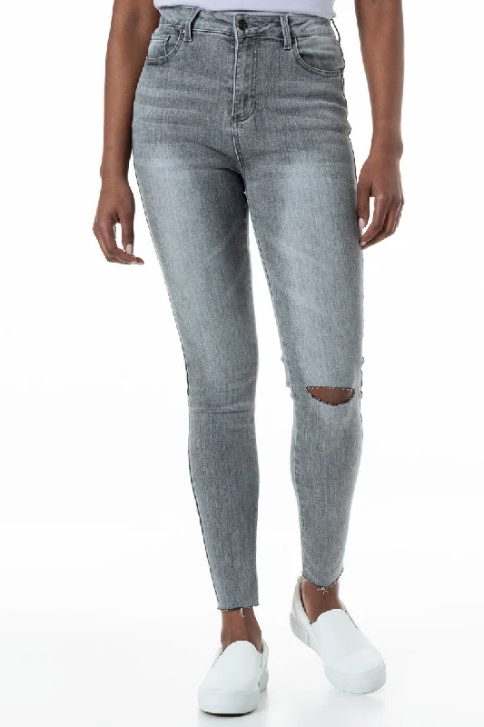 Custom Travel Shorts-Rf05 Hi-Rise Skinny Jeans _ 152638 _ Grey Wash