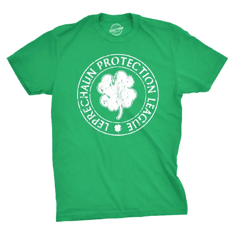 Custom T-Shirts for Teams-Leprechaun Protection League Men's T Shirt