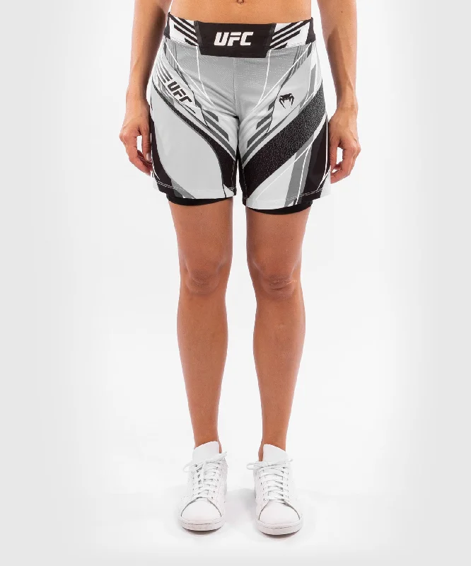 Custom Shorts for Cross Training-UFC Venum Authentic Fight Night Women's Shorts - Long Fit - White