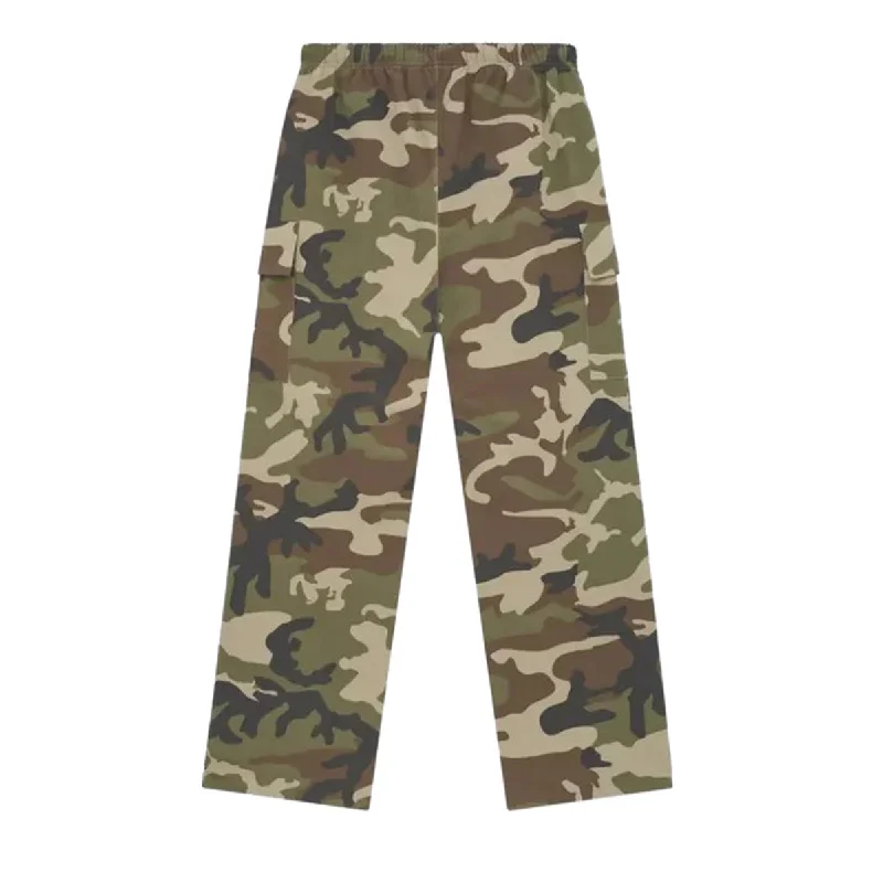 Custom Plaid Pants-Fear of God ESSENTIALS - MILITARY NYLON FIELD PANT WOODLAND CAMO 【130BT244578F】