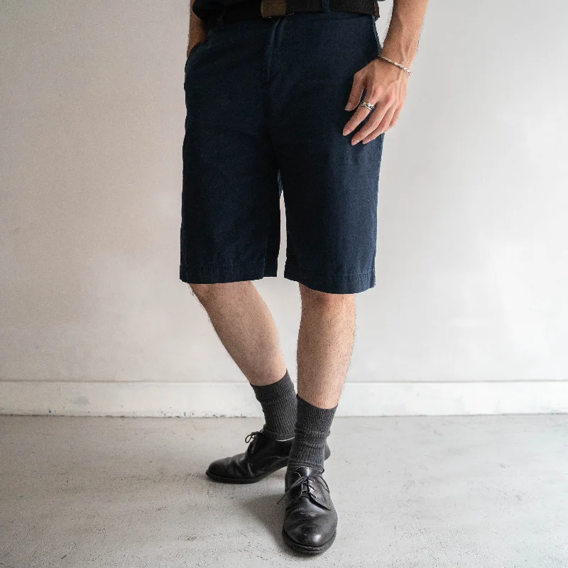 Custom Comfy Joggers-1990s Ralph Lauren navy color chino shorts