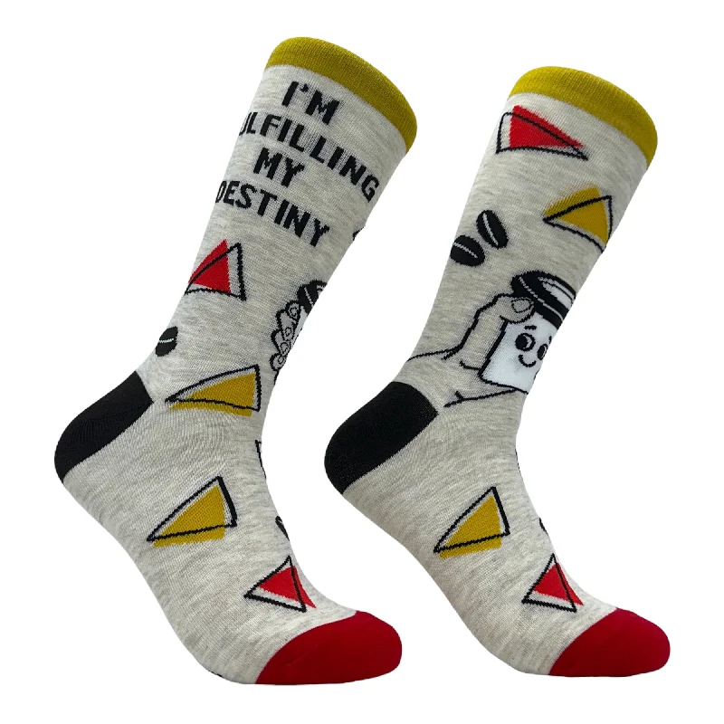 Custom Soft Bamboo Socks-Women's Im Fulfilling My Destiny Coffee Socks