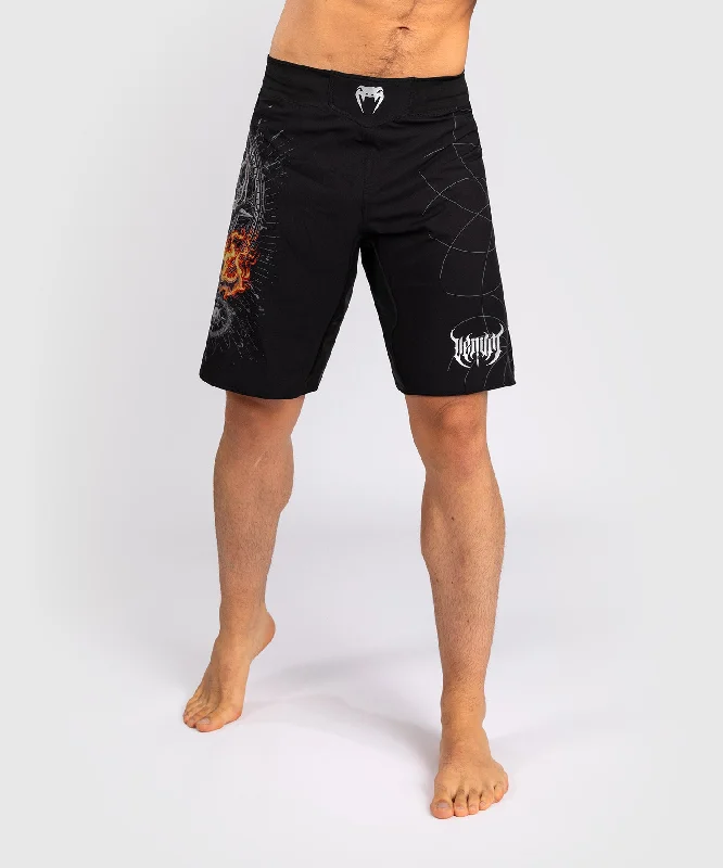 Custom Shorts with Lycra Spandex-Venum Gladiator 5.0 Men’s Fight Shorts - Black/Silver