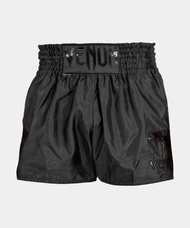 Custom Shorts for Cyclocross-Muay Thai Shorts Classic Venum - Black/Black