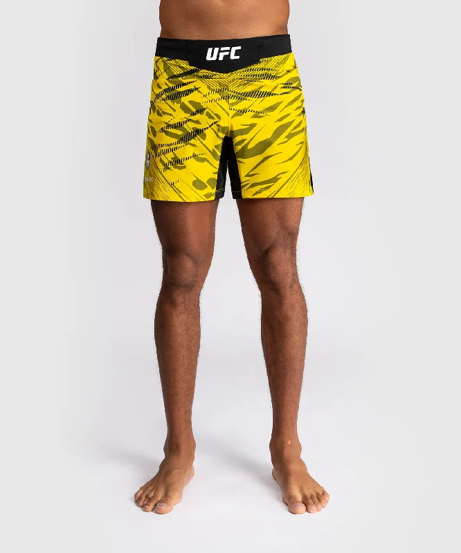 Custom Breathable Shorts-UFC Fusion by Venum Authentic Fight Night Men’s Fight Short - Short Fit - Yellow