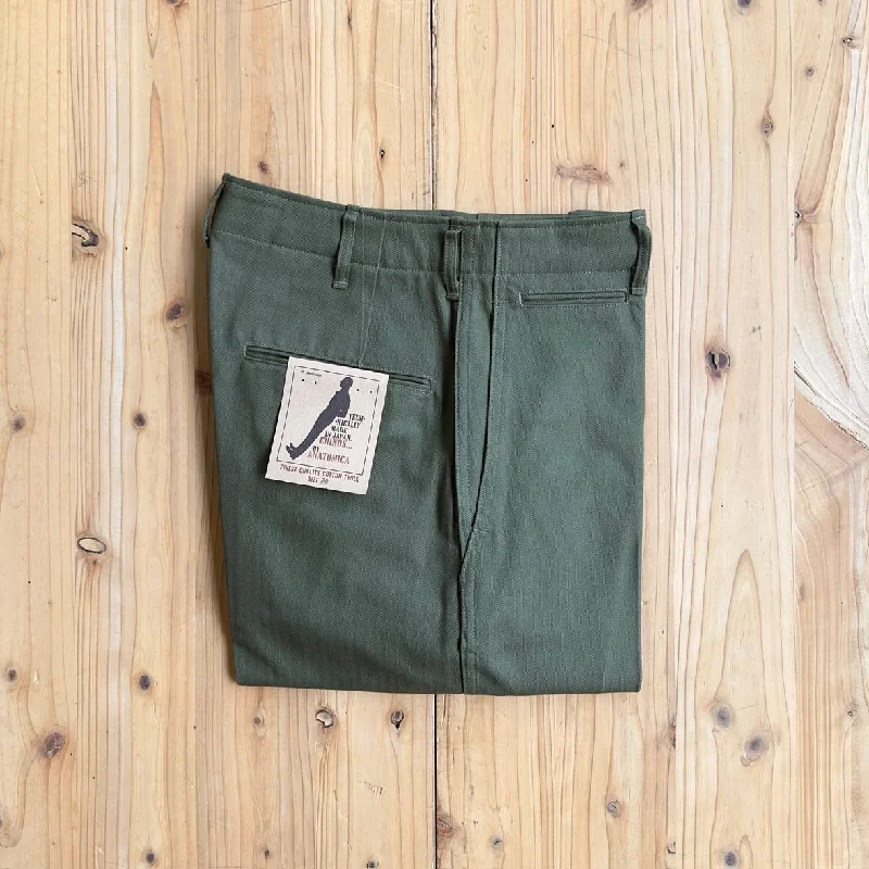 Custom Patterned Pants-CHINO Ⅱ HERRING BONE