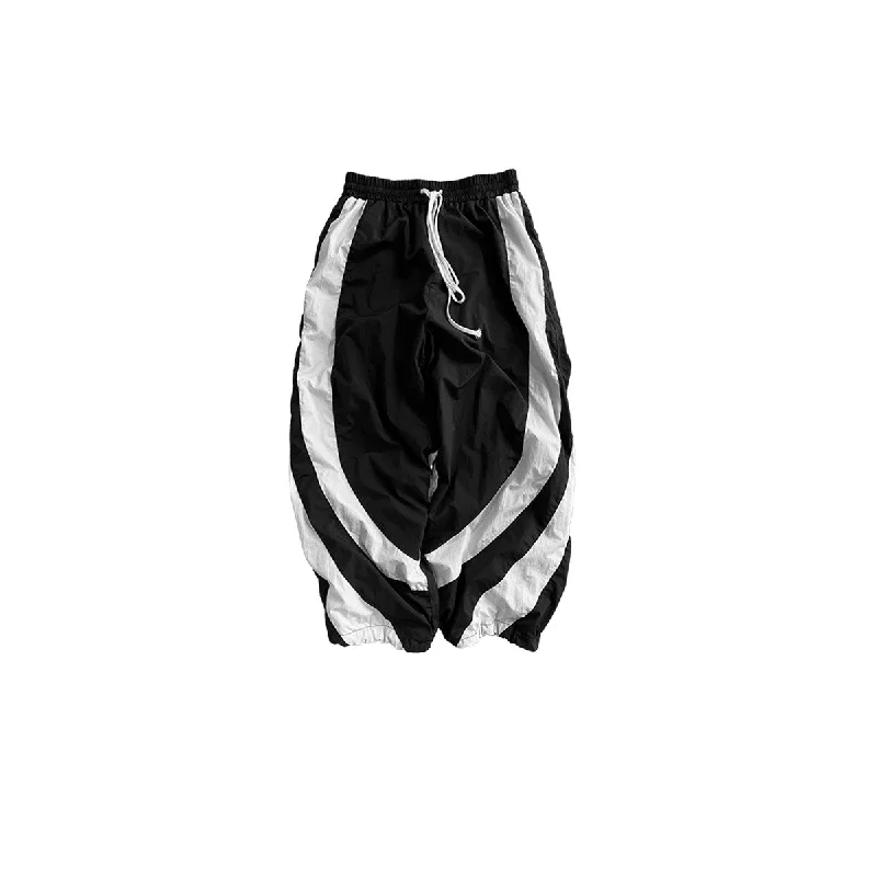 Custom Zip-Off Pants-Undermycar - WHIRLPOOL TWISTED TRACKPANTS BLACK