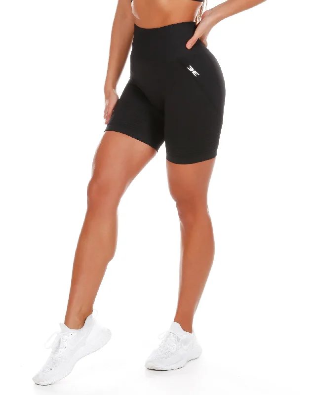 Custom Volleyball Shorts-Elite Seamless Shorts - Onyx