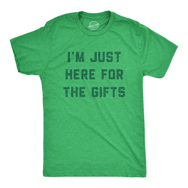 Custom T-Shirts for Loose Fit-Im Just Here For The Gifts Men's T Shirt