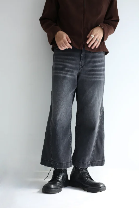 Custom Rugby Pants-CROPPED DENIM PANTS