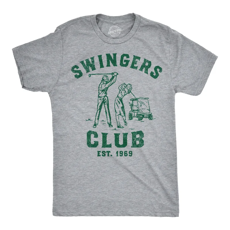 Custom T-Shirts with Eco-Friendly Designs-Swingers Club Men's T Shirt