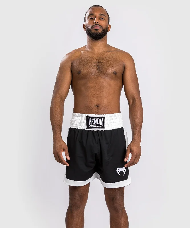 Custom Shorts for Outdoor Activities-Venum Classic Boxing Shorts - Black/White