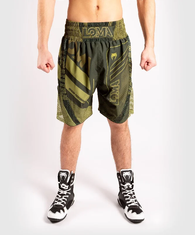 Custom Travel Shorts-Venum Loma Commando Boxing Shorts - Khaki