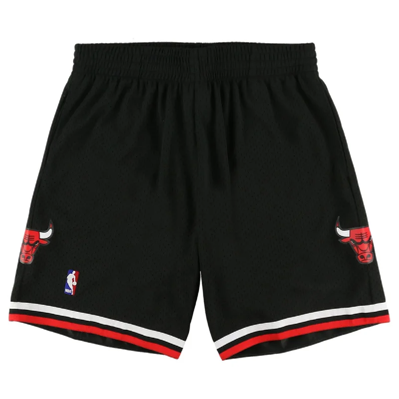 Custom Soft Pants-Mitchell＆Ness Chicago Bulls - Swingman Shorts CHI.Bulls 97-98 BLACK【SMSHAC18023】