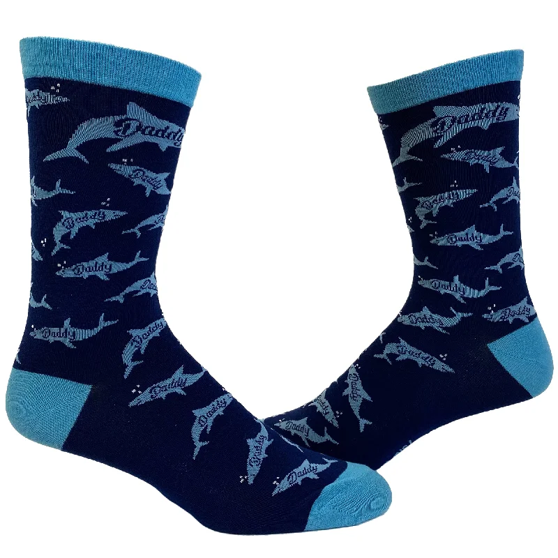 Custom Halloween Socks-Daddy Shark Socks