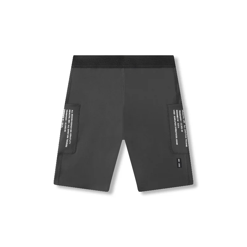 Custom Running Shorts for Men-0952. WarpFlexx™ Utility Speed Short - Space Grey