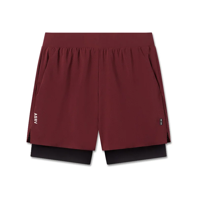 Custom Shorts with Elastic Waistband-1028. Aerotex™ Bonded 7" Liner Short - Crimson