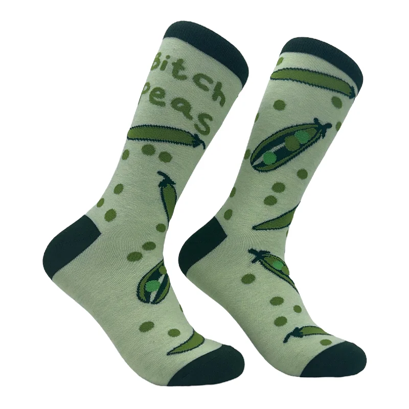 Custom Ankle Socks-Women's Bitch Peas Socks