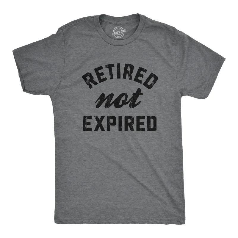 Custom T-Shirts for Festivals-Retired Not Expired Men's T Shirt