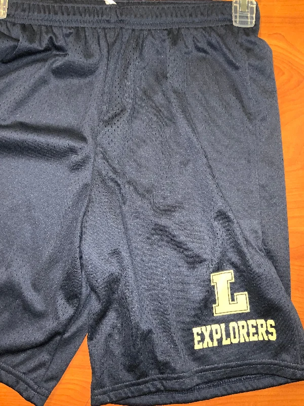 Custom Shorts for Picnics-LaSalle Gym Short (new)-Navy blue : LARGE