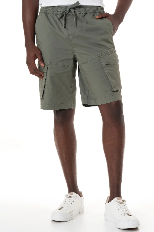 Custom Shorts with Adjustable Waistbands-Cargo Shorts _ 151634 _ Fatigue