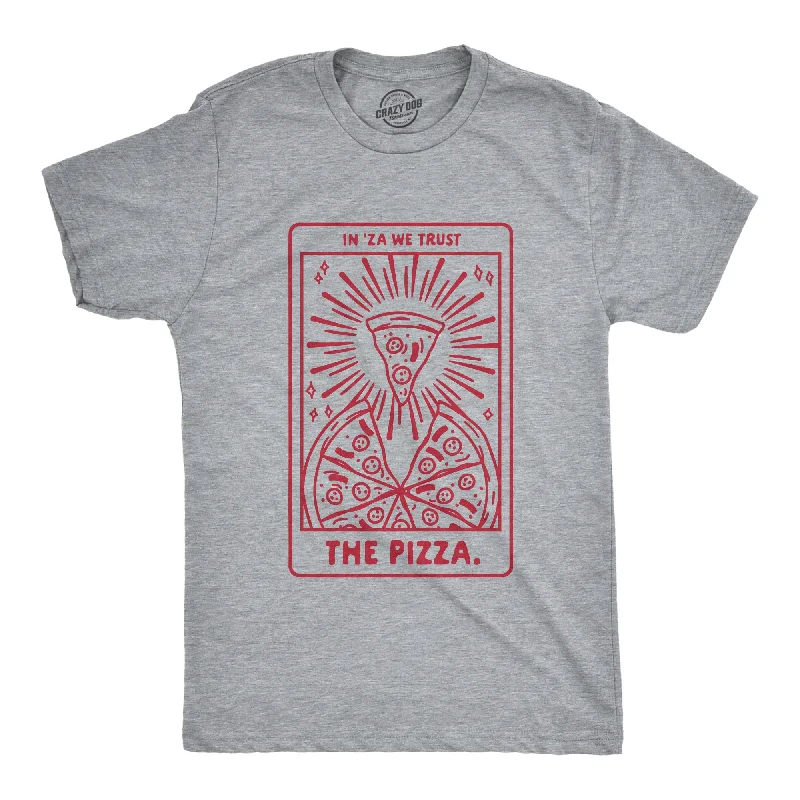 Custom T-Shirts for Summer Wear-Pizza Tarot Card Men's T Shirt