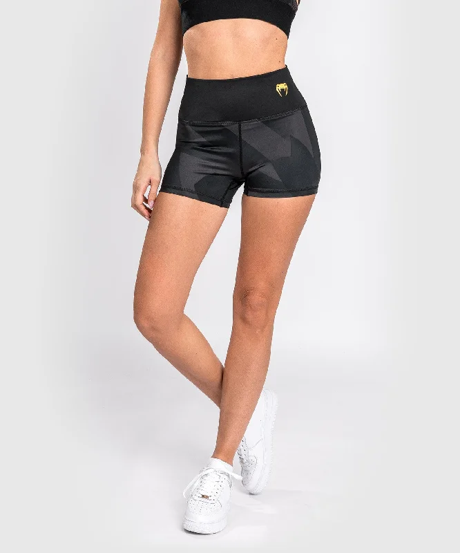 Custom Shorts for Swimming-Venum Razor Compression Shorts - For Women - Black/Gold