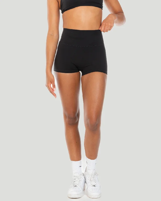 Custom Shorts for Lounging-Aura SF Micro Shorts - Black