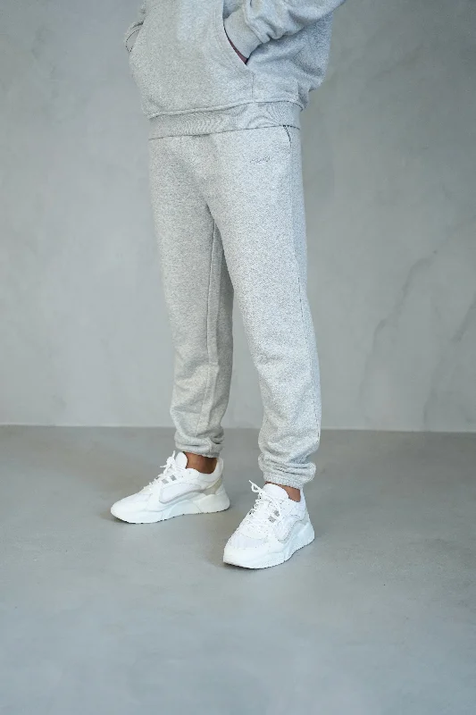 Custom Wool-Blend Pants-Capo Tracksuit Jogger - Grey Marl